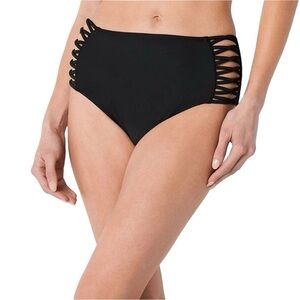 Side Cutout Black Swim Bottom Size M Mossimo